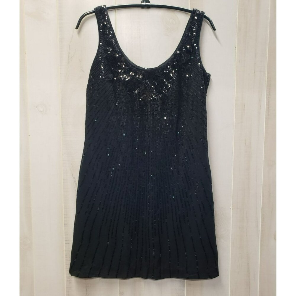 WHBM White House Black Market Sequin Sheath Dress Sz 2 Sleeveless Party Cocktail